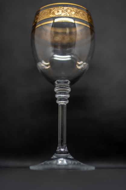 close-up of glass of water on table