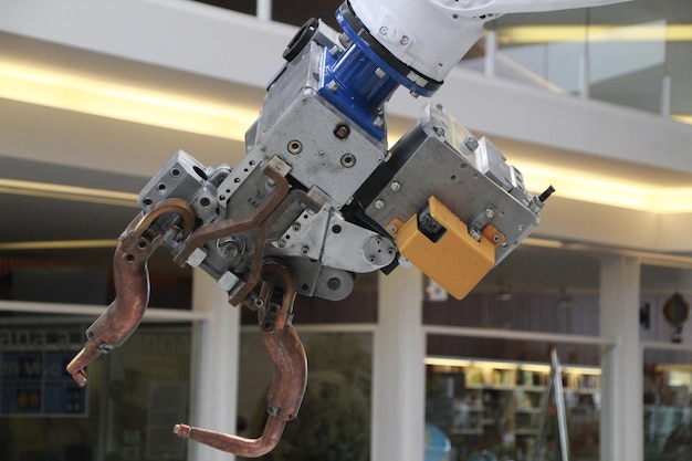 Close-up of machine part