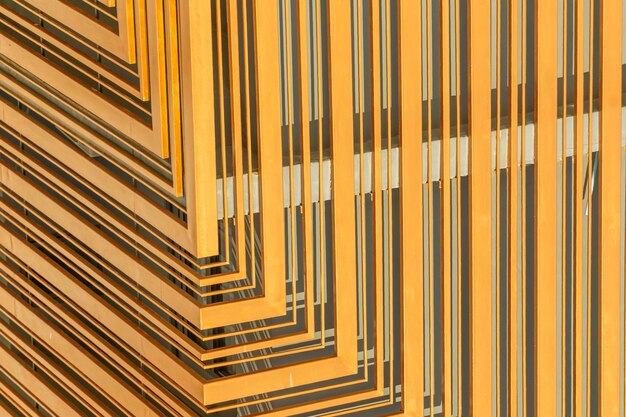 close up structural details of the modern industrial building hotel and apartment