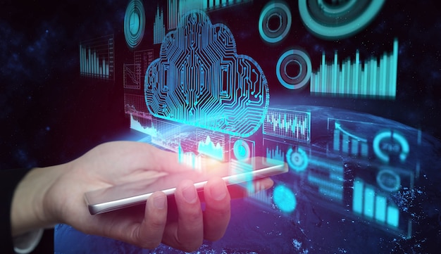 Cloud computing technology and online data storage for global data sharing