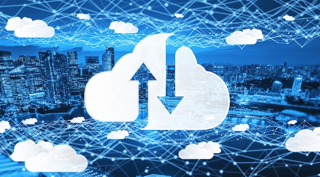 Cloud computing technology and online data storage for global data sharing
