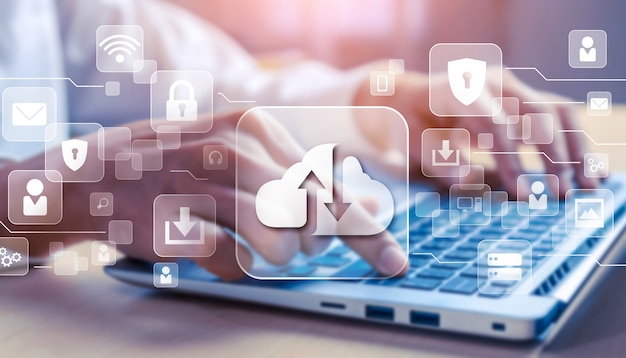 cloud computing technology and online data storage for global data sharing