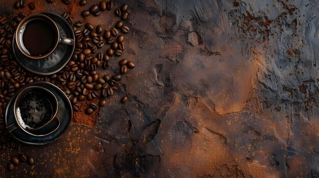 Coffee Cup with Conceptual Background