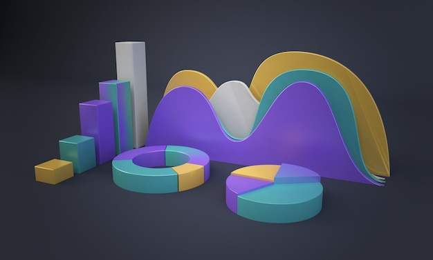 colorful financial graphics