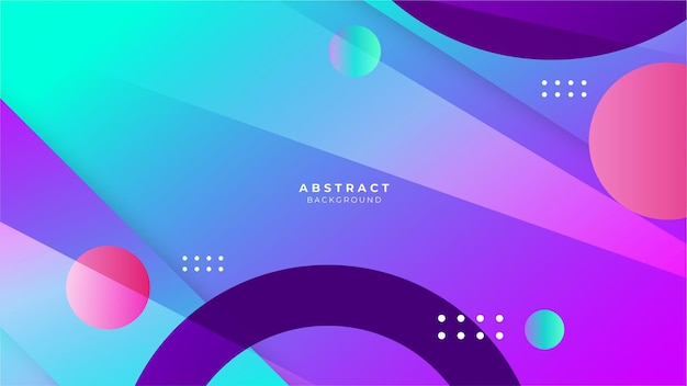 Colorful geometric shapes abstract modern technology background design Vector abstract graphic presentation design banner pattern wallpaper background web template