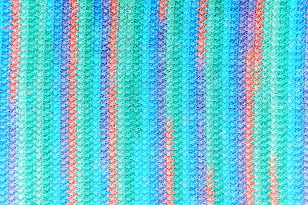 Colorful knitted fabric