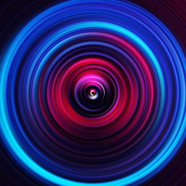 colorful radial motion effect abstract rounded background color curves and sphere