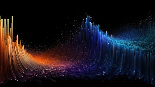 Computer algorithmic data cascade illustration background internet web program software code computer algorithmic data cascade