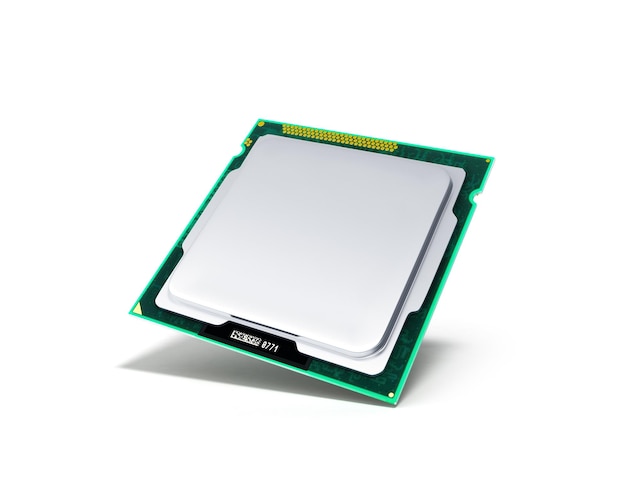 computer processors cpu high resolution 3d render no shadow