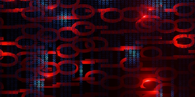 Computer virus digital binary data Encryption and data concepts that harm computers technology