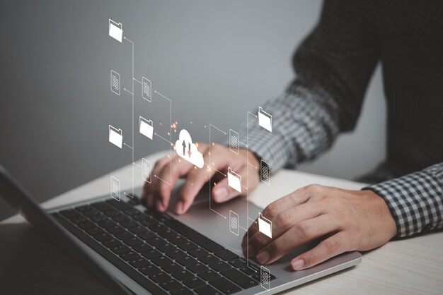 computing global innovation in cyberspace service solution link computer future server cloud connection technology business information laptop marketing screen security web application