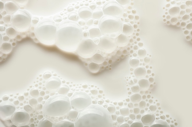 Cosmetic cream milk texture white colored background