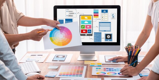 Creative frontend developer brainstorming UI design Scrutinize