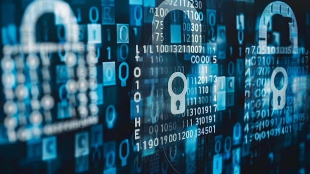 Cryptic data streams into intricate encrypted patterns highlighting vital encryption role