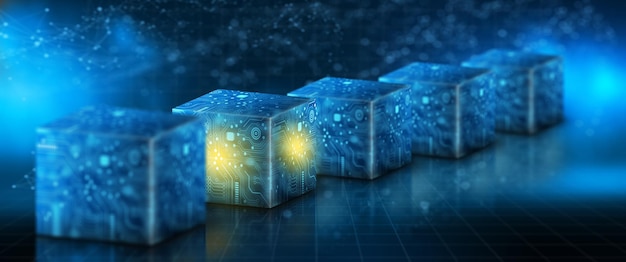 cube computing technology cloud data and internet security