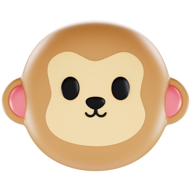 Cute Animoji 3D Icon Illustration