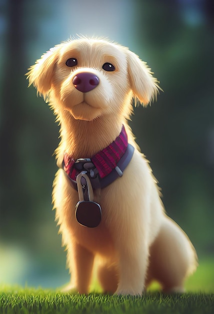 cute golden retriever