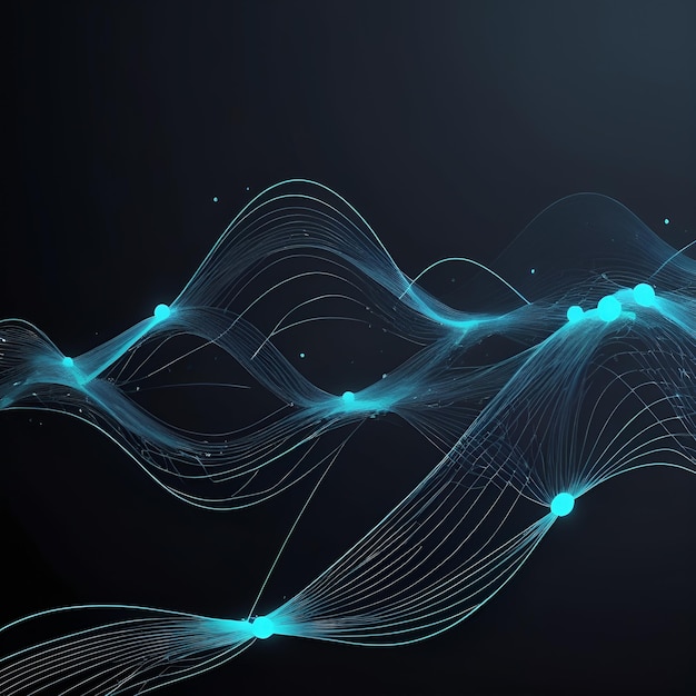 Cyber Data Flow Blockchain AI Networks Digital WavesCyber Data Flow Blockchain AI Networks Digital Waves