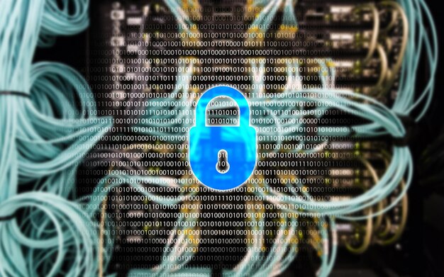 Cyber security data protection information privacy Internet and technology concept