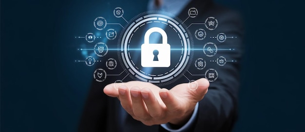 cybersecurity concept user privacy security and encryption secure internet access Future technolog