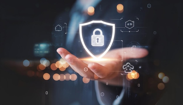 cybersecurity concept user privacy security and encryption secure internet access Future technolog