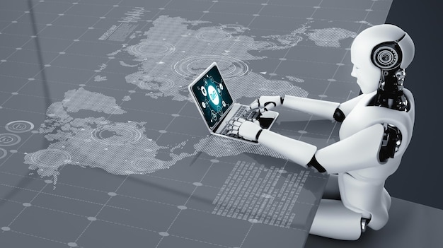 decentralized finance or defi concept on modish computer screen