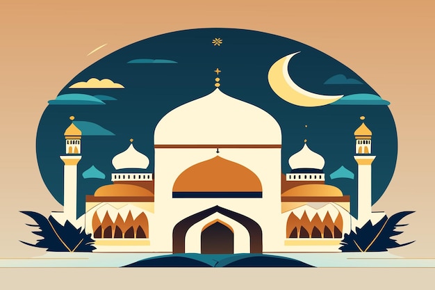 Dekorativ Ramadan kareem-festivalbakgrunn EidalAdha islamsk