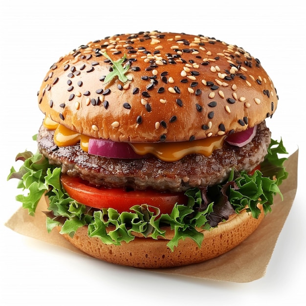 Delicious Burguer Isolated on white background