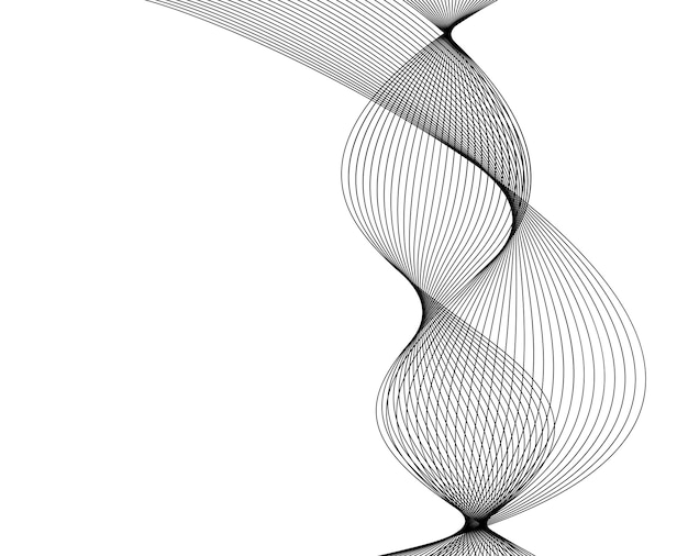 design elements wave of many lines abstract vertical wavy stripes on white background isolated creative line art vector illustration eps 10 colourful waves with lines created using blend tool