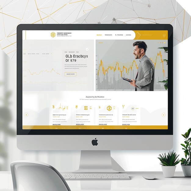 Design et profesjonelt nettstedsoppsett for et selskap som spesialiserer seg på handel med gull og kryptovaluta
