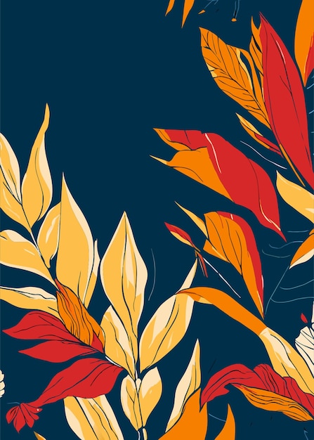 detail illustration whit of leafs flowers style japonese leaves in background foliage batik style