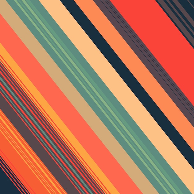 diagonal stripe geometric classic coloured background with different thicknesses of lines vector