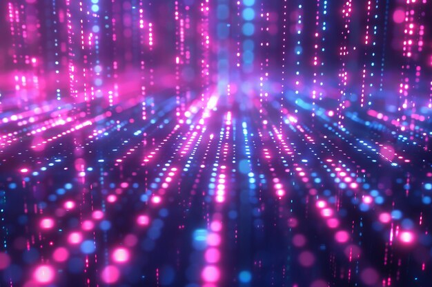 Digital Binary Technology Background created with Generative AI