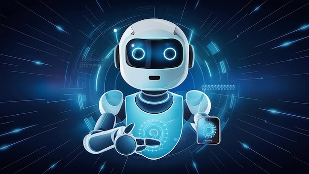 Digital chatbot robot application conversation assistant ai artificial intelligence concept