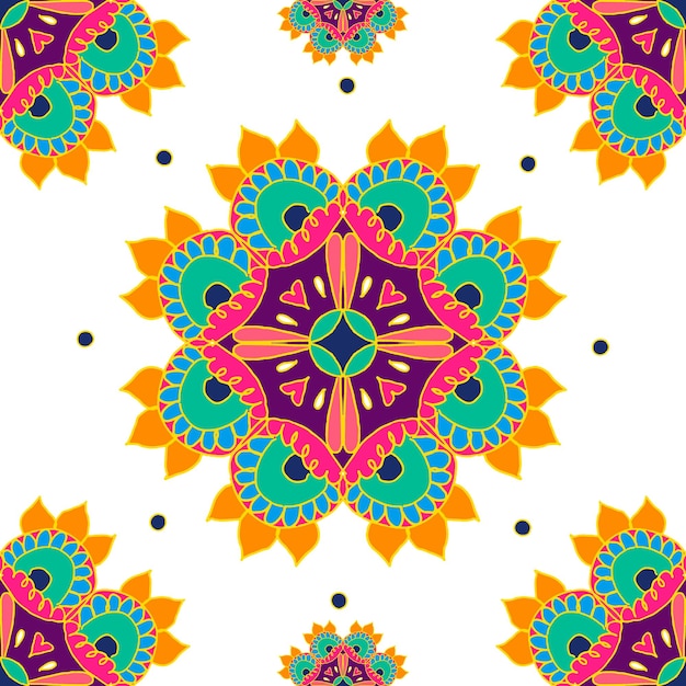 Diwali Indian png mandala pattern transparent background