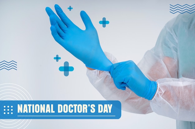 Doctor's day collage design