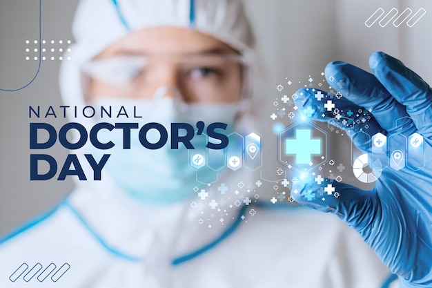 Doctor's day collage design