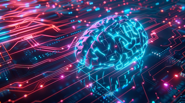 Doctor use robotic and innovative medical technology diagnose and examine patient brain with intelligence software AI Innovation medical healthcare and digital science technology in futuristic