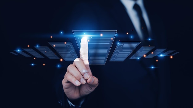 Document Management System DMS documentation in enterprise with ERP Corporate business technology
