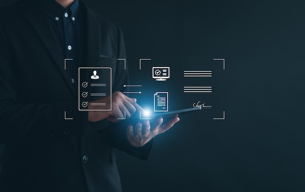 Document Management System online documentation database and process automation to efficiently manage files knowledge and documentation in enterprise Corporate business technology