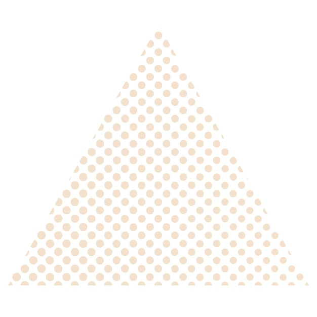 Dotted triangle shape png transparent background