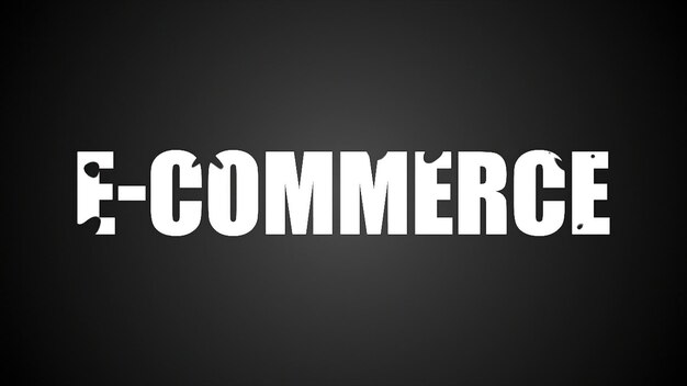 ecommerce text abstract background digital 3d rendering