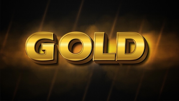editable text effect gold text effect