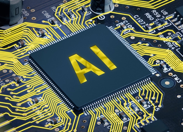 Electronic circuit board with AI processor