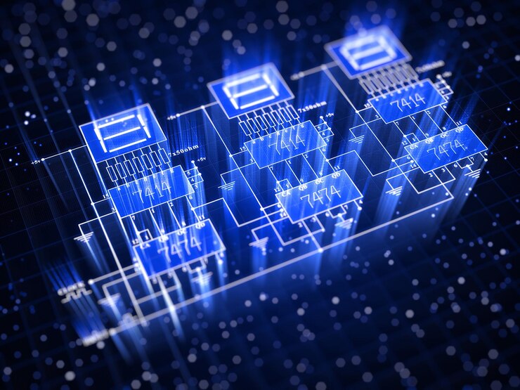 Foto electronic circuit