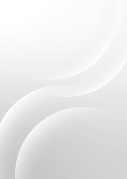 Elegant abstract white curved background design