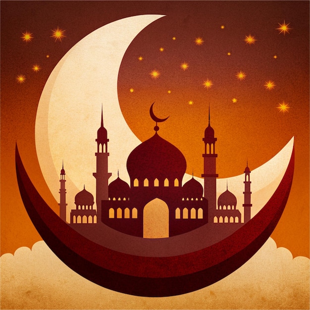 Elegant Ramadan Kareem Greeting Card Design