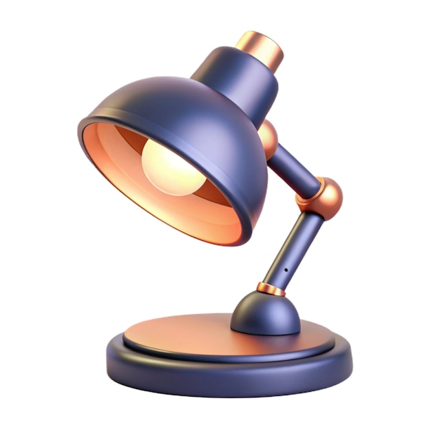 En lampe med en lampe som sier «the lamp» på den