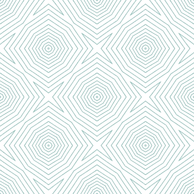 exotic seamless pattern. turquoise symmetrical kaleidoscope background. summer swimwear exotic seamless design. textile ready ideal print, swimwear fabric, wallpaper, wrapping.