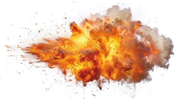 Explosive Impact Captivating Illustration of a Devastating Blast